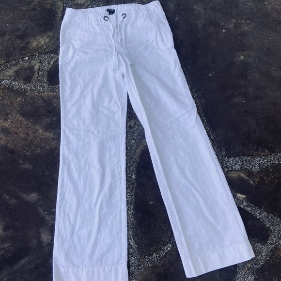 J Crew City Fit Linen Pants Online Sale 
